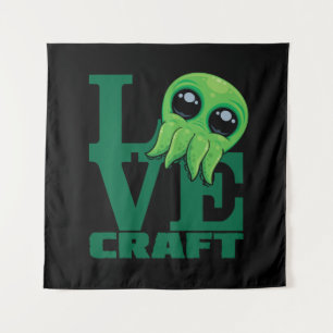 Lovecraft Baby Cthulhu Design – Spooky Cute Love Tapestry