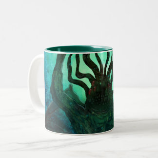Lovecraft Cthulhu Mythos Wraparound Art Two-Tone Coffee Mug