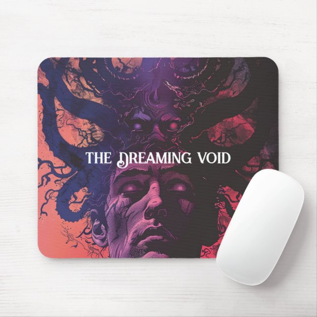 Lovecraftian Dark Fantasy Mouse Mat (With Mouse)