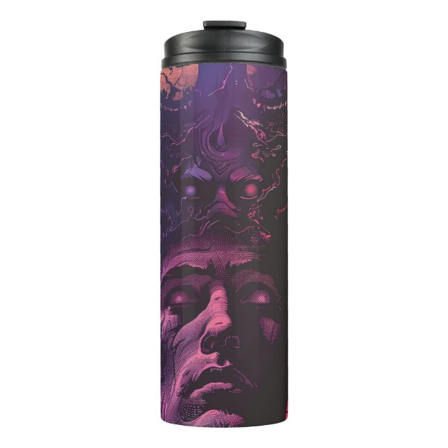 Lovecraftian Dark Fantasy Thermal Tumbler (Front)