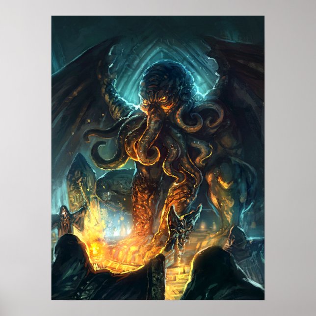 Lovecraft's Cthulhu poster (Front)