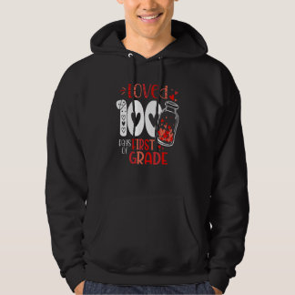 Loved 100 Days of 1st Grade 100 Days of School Val Hoodie
