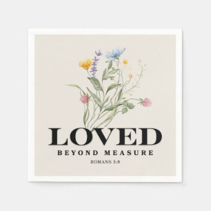 Loved Beyond Measure – Romans 5:8 Christian Bible Napkin