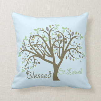 Loved & Blessed accent pillow. Cushion