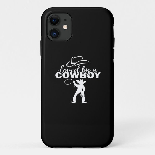 loved by a cowboy Case-Mate iPhone case (Back)