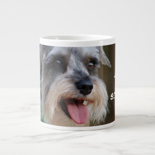 Loved by a Miniature Schnauzer Large Coffee Mug