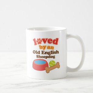 Loved By An Old English Sheepdog (Dog Breed) Coffee Mug