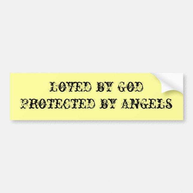 Loved by God Bumper Sticker (Front)