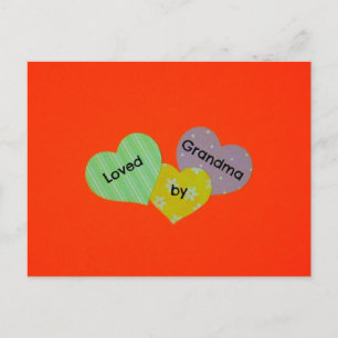 Loved by Grandma Postcard