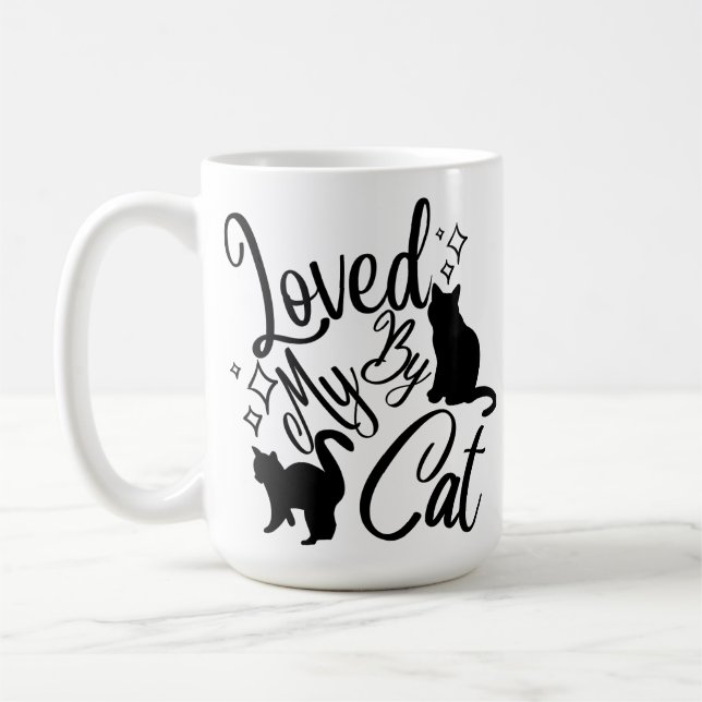 Loved By My Cat Coffee Mug (Left)