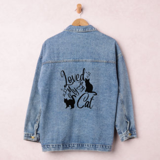 Loved By My Cat Denim Jacket