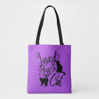 Loved By My Cat Tote Bag