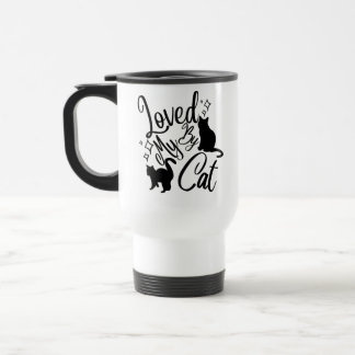 Loved By My Cat Travel Mug