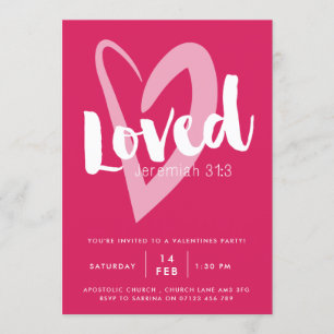Loved Christian Valentine's Day Party Invitation