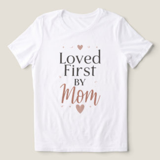 Loved First by Mum Mother's Day Mama Gift Version2 Tri-Blend Shirt