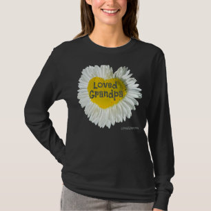 Loved Grandpa Heart Daisy Flower T-Shirt