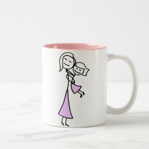 Loved Mother & Daughter Two-Tone Coffee Mug