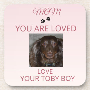 Loved Mum Pet Photo Keepsake Coaster