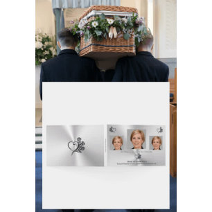 Loved One, Heart and Roses - Condolence Book