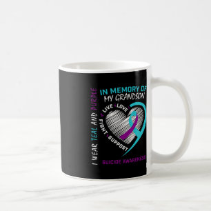 Loved One In Memory Of Grandson Suicide Awareness Coffee Mug