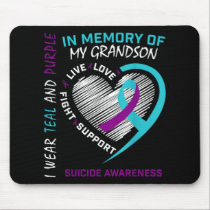 Loved One In Memory Of Grandson Suicide Awareness Mouse Mat