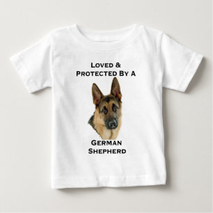 Loved & Protected By A German Shepherd Baby T-Shirt