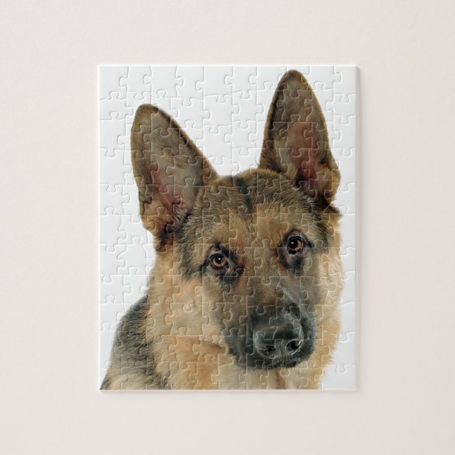 Loved & Protected by a German Shepherd Jigsaw Puzzle (Vertical)