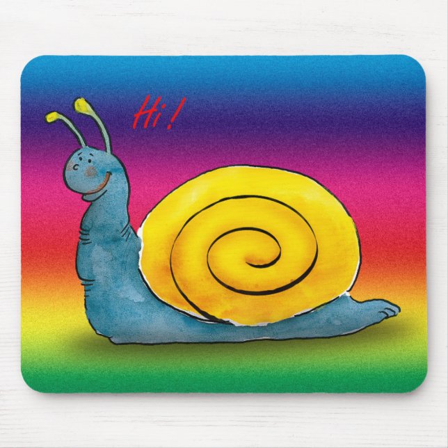 Loved snail mouse mat (Front)