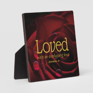 LOVED Valentine's Day Christian God's Love Plaque
