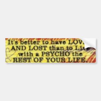 lovedlost bumper sticker