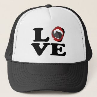 lovefangs trucker hat
