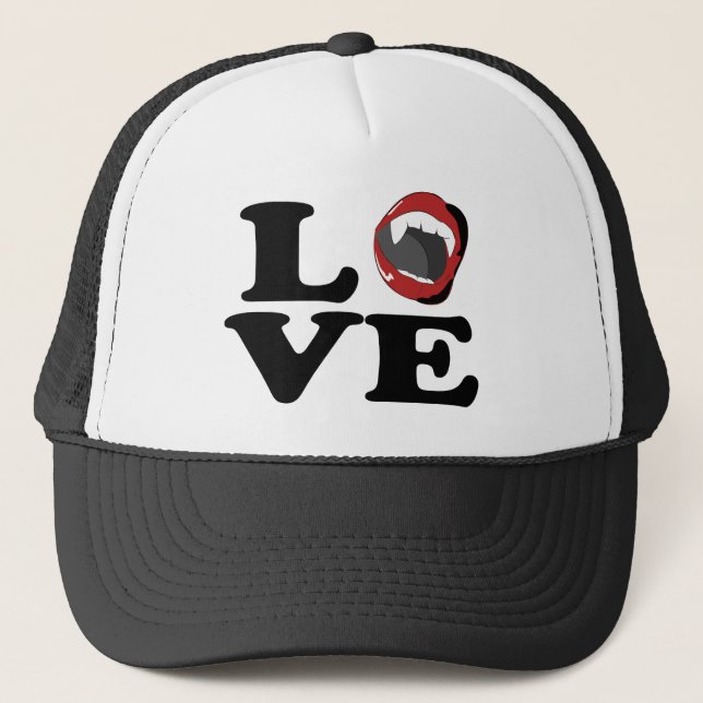 lovefangs trucker hat (Front)