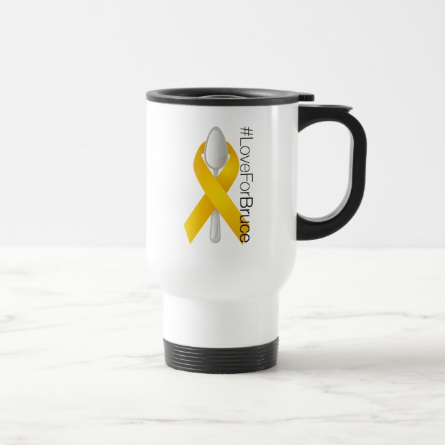 #LoveForBruce SpoonRibbon Travel Mug (Right)