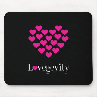 Lovegevity Black Mouse Pad