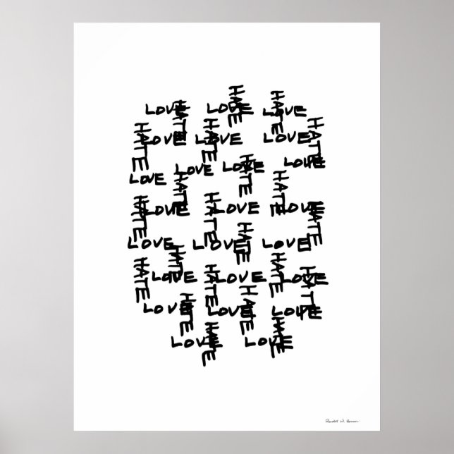 LoveHate Poster (Front)