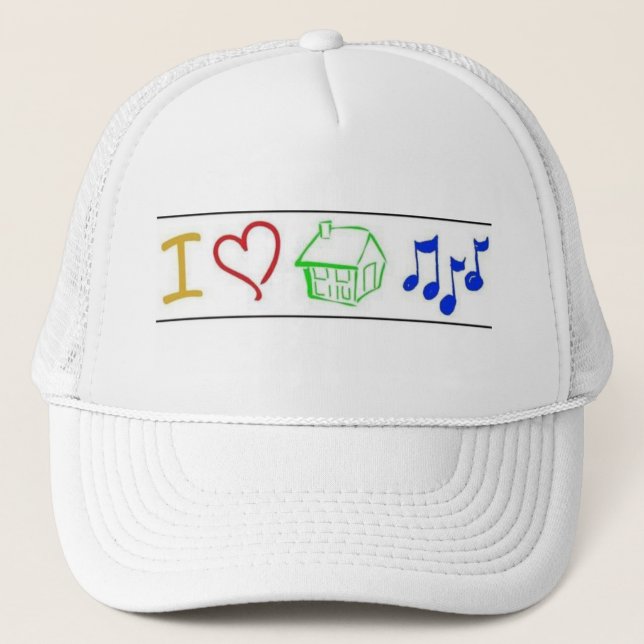 loveHouseMusic Trucker Hat (Front)