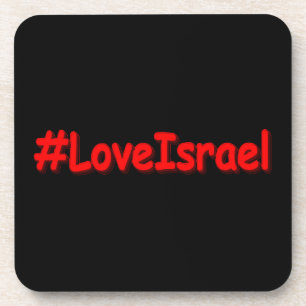 "#LoveIsrael" Cute Design. Buy Now Coaster