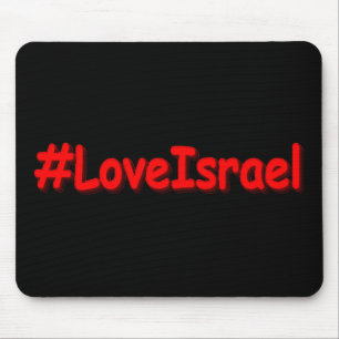 "#LoveIsrael" Cute Design. Buy Now Mouse Mat