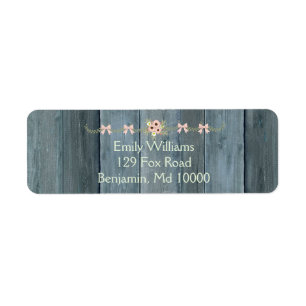 Lovel Blue Rustic wood design