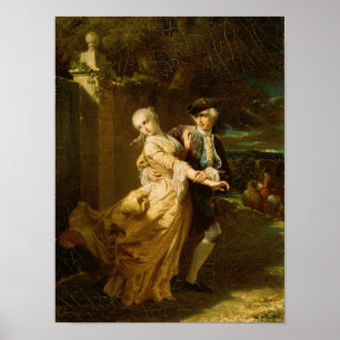 Lovelace Abducting Clarissa Harlowe, 1867 Poster