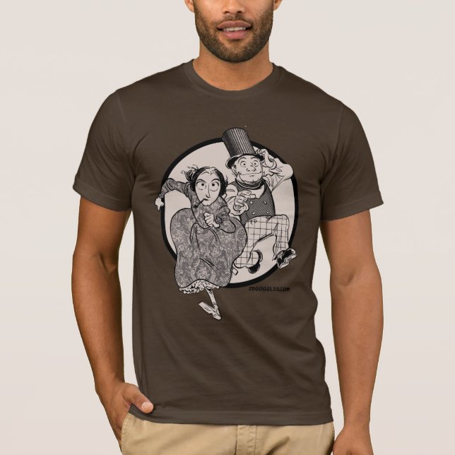 Lovelace and Babbage Leap T-Shirt (Front)