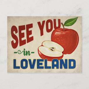 Loveland Colorado Apple - Vintage Travel Postcard