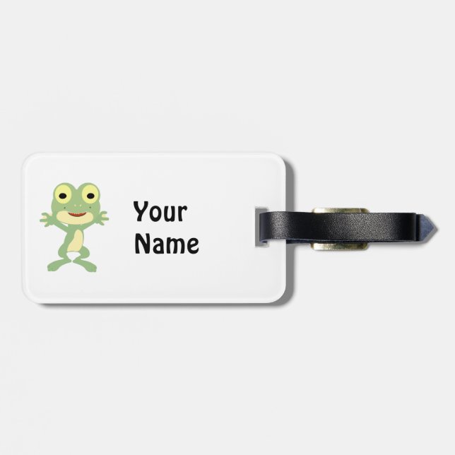 Loveland Frogman Luggage Tag (Back Horizontal)