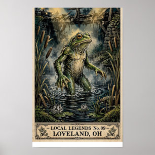 Loveland Frogman Night River Poster No. 09