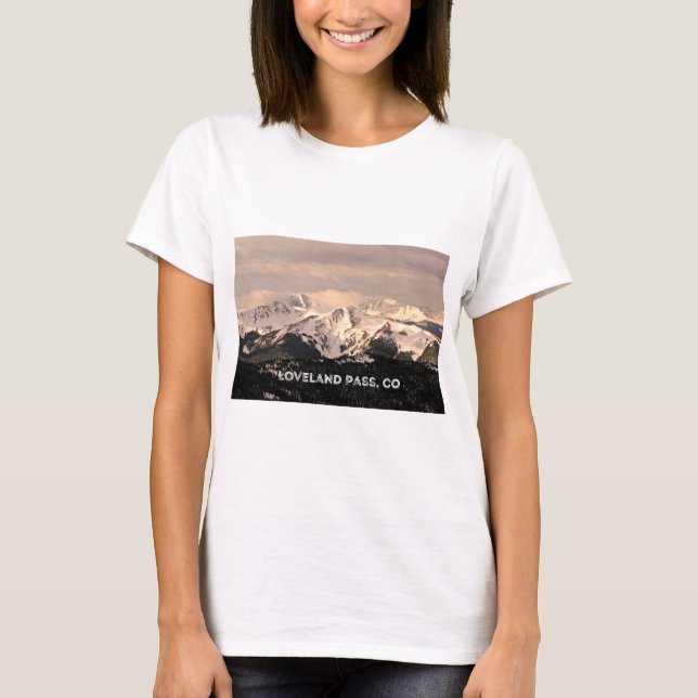 Loveland Pass, CO T-Shirt (Front)