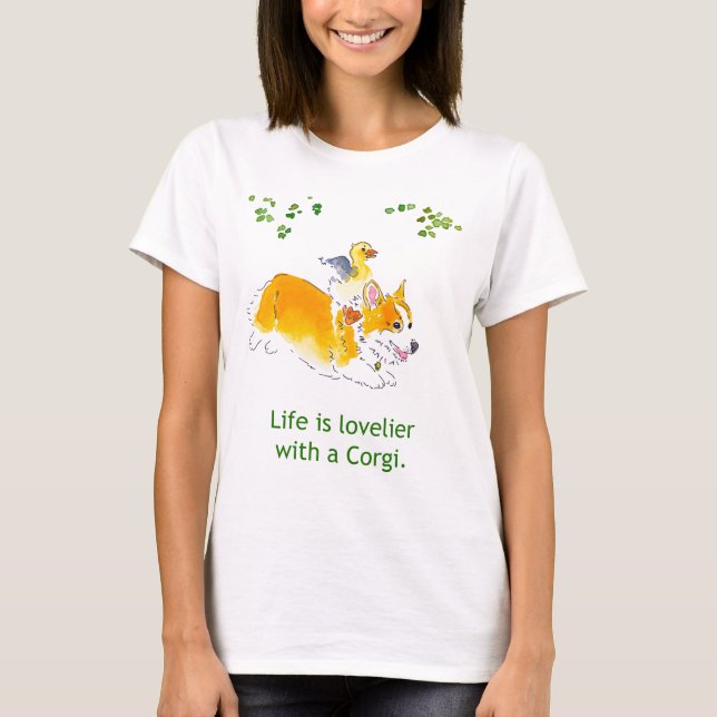 Lovelier with a Corgi Tee (Front)