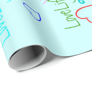 LoveLife multi colour Wrapping Paper