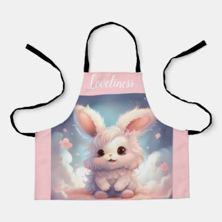 Loveliness Bunny Kitchen Apron for Little Girls