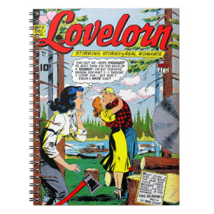Lovelorn Betrayal Romance Vintage Comics Notebook