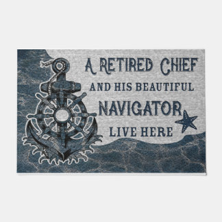 Lovely A Retired Chief His Beautiful Navigator  Doormat